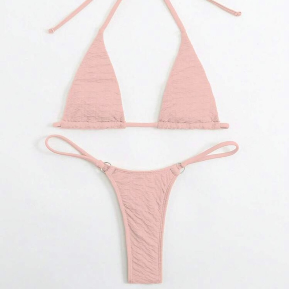 Brand new never worn pink bikini size small